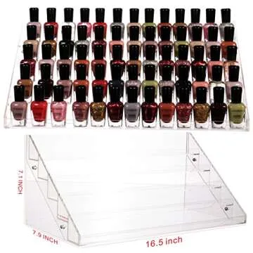 CQ Acrylic Nail Polish Holder Organizes Your Beauty Essentials