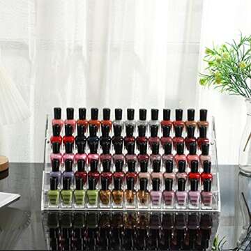 CQ Acrylic Nail Polish Holder Organizes Your Beauty Essentials