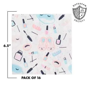 Daydream Society Sweet Dreams - Large Paper Napkins - Pack of 16 for Girls' Birthdays and Slumber Pa...