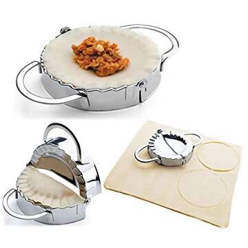 New Stainless Steel Ravioli Mould Dumpling Maker Mold Wrapper Pierogie Pie Crimper Pastry Dough Pres...