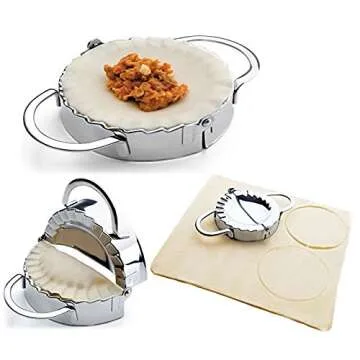 New Stainless Steel Ravioli Mould Dumpling Maker Mold Wrapper Pierogie Pie Crimper Pastry Dough Pres...
