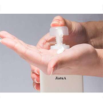 Pump Bottle, Refillable Plastic Empty Lotion Soap Dispenser Liquid Container for Bathroom Shampoo and Body Wash, 15oz/450ml White 2 Pack