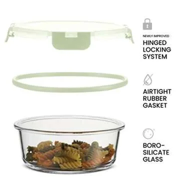 FineDine 24 Piece Glass Storage Containers for Freshness