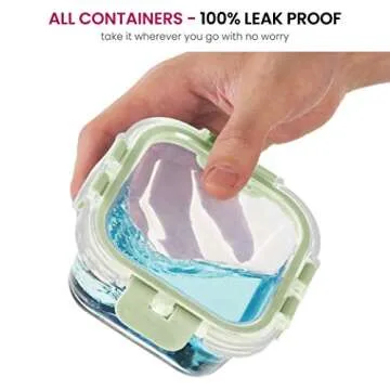 FineDine 24 Piece Glass Storage Containers for Freshness