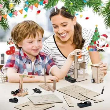 Christmas Advent Calendar 2024 Stem Kits Calendar for Kids Boys- 24 Days Christmas Countdown Educational Projects Crafts Advent Calendar Wooden Puzzles Xmas Surprise Gift for Kids Teens