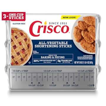 Crisco All-Vegetable Shortening Sticks, 20 Ounce, 3 Sticks
