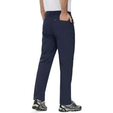 MAGCOMSEN Men's Fleece-Lined Snowboard Pants for Winter