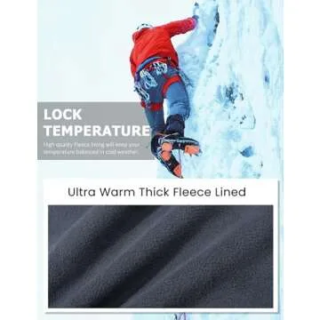MAGCOMSEN Men's Fleece-Lined Snowboard Pants for Winter