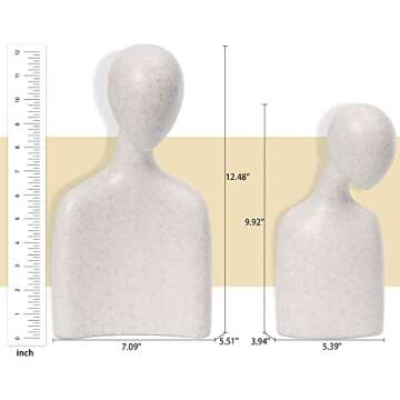 Romantic Abstract Couple Statue for Home Decor