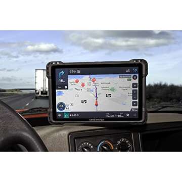 Rand McNally TND 1050 10-inch GPS Truck Navigator, Easy-to-Read Display, Custom Truck Routing, Rand Navigation, and Removable Guard, Black