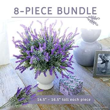 Butterfly Craze Artificial Lavender Plants for Home Decor