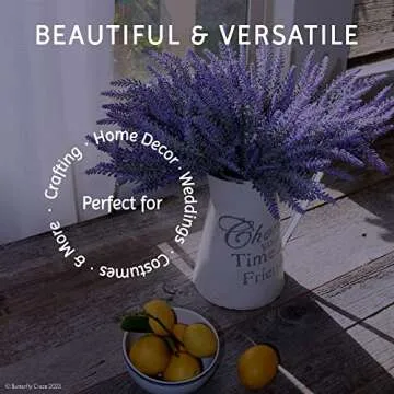 Butterfly Craze Artificial Lavender Plants for Home Decor