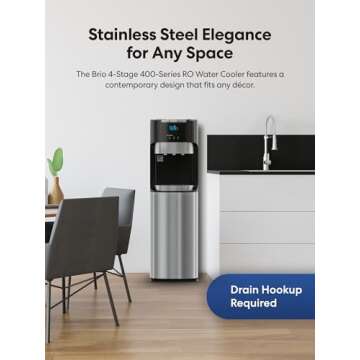 Brio Bottleless Water Cooler with 3 Temperature Settings