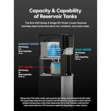 Brio Bottleless Water Cooler with 3 Temperature Settings