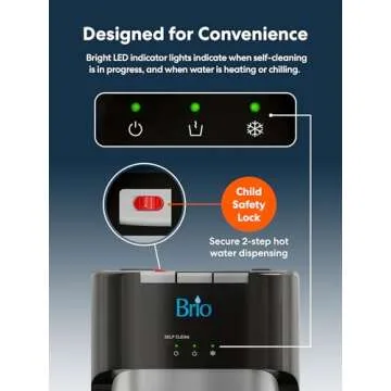 Brio Bottleless Water Cooler with 3 Temperature Settings