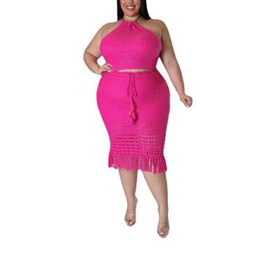 Trendy Plus Size Two-Piece Dress Set for Summer Fun