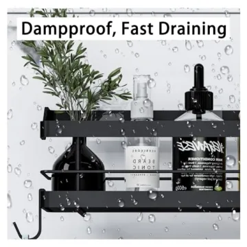 Durable Carwiner 2-Pack Shower Caddy with Hooks