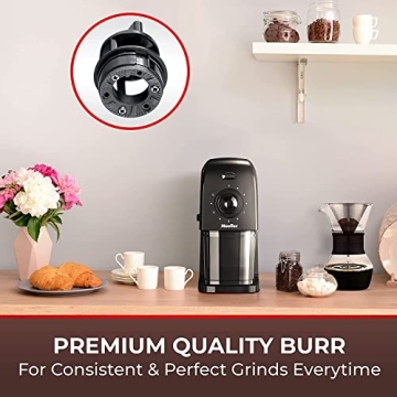 SuperGrind Burr Coffee Grinder 17 Settings Removable Burr