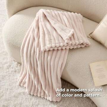 Luxurious Bedsure Pink Throw Blanket for Cozy Comfort