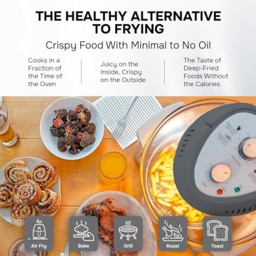 Big Boss 16Qt Glass Air Fryer Oven for Healthy Cooking