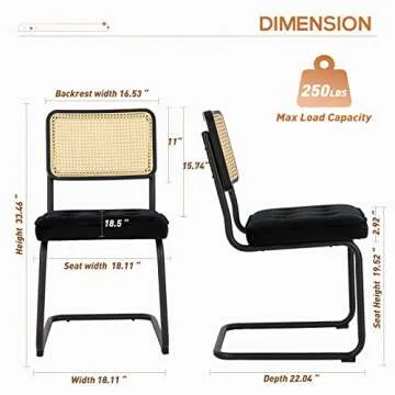 Stylish and Comfortable COLAMY Mid Century Modern Dining Chairs