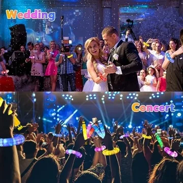 Gigilli Glow Sticks Party Favors for Kids - 24 Pack