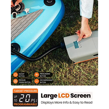 OutdoorMaster Cachalot SUP Pump Dual Stage Auto Off