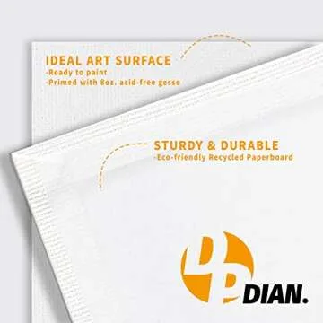 DPDIAN Canvas Boards 40 Pack for Painting - 8x10 Value Pack