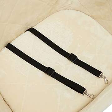 Amazon Basics Pet Car Booster Bucket Seat - 18" x 22" x 16" - Tan