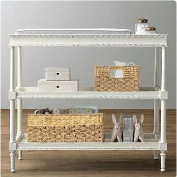 Medium Wicker Baskets for Storage, Natural, Seagrass and Hyacinth Woven Baskets for Décor with Built-In Handles, Rectangular, Shelf Organizing for Bedroom, Bathroom, Medium Size - 15.5x9.5x6.5 in