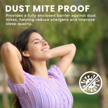 Utopia Bedding Premium Waterproof Bed Bug Mattress Cover, King Zippered Mattress Protector, 14 Inches Deep, Dust Mite Proof 6-Sided Mattress Encasement for Bed