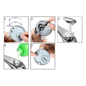 GULICA Automatic Soap Dispenser, Touchless Liquid Soap Dispenser Gold, Soap Dispenser for Kitchen and Bathroom, with Infrared Motion Sensor, Waterproof, 400ml/14oz Shiny Gold