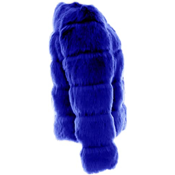 Simplee Women Luxury Winter Warm Fluffy Faux Fur Short Coat Jacket Parka Outwear