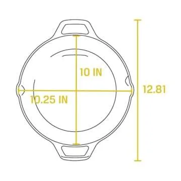 Lodge L8SKL Cast Iron Skillet, 10.25 - Versatile and Durable