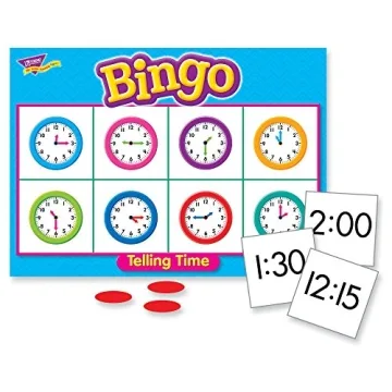 Fun Telling Time Bingo Game for Ages 6+ Learning