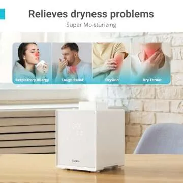 3L Stainless Steel Warm Mist Humidifier for Families