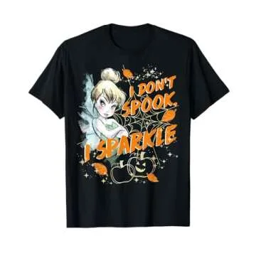 Disney Peter Pan Tinkerbell Halloween Don't Spook I Sparkle T-Shirt