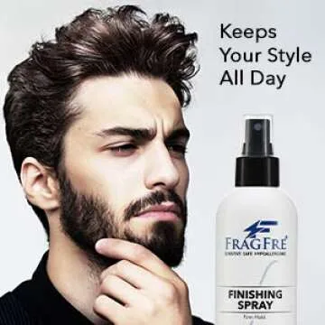 FRAGFRE Hair Finishing Spray Firm Hold 8 oz - Hair Spray for Sensitive Skin - Fragrance Free Hypoallergenic Parabens Free - Holds and Protects Your Styles without Irritations -Vegan No Gluten (1 Pack)