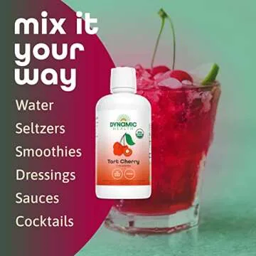 Dynamic Health Organic Tart Cherry Juice for Wellness Boost