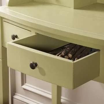 SAFAVIEH Landon Medium Oak Writing Desk for Small Spaces