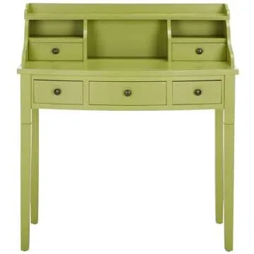 SAFAVIEH Landon Medium Oak Writing Desk for Small Spaces