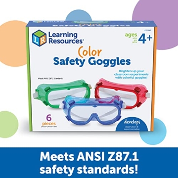 Learning Resources Colored Safety Goggles Set - 6 Pieces