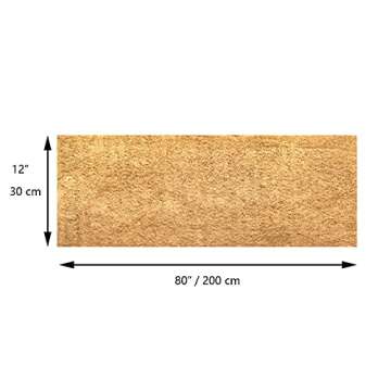SUNYAY 12x80 inch Natural Coconut Coir Liner Roll for Garden and Pets