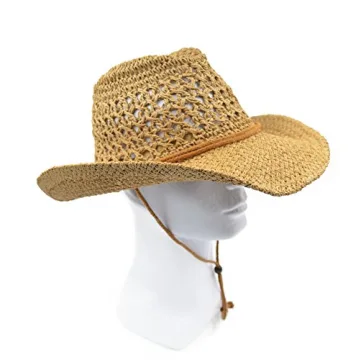 Stylish Melesh Adult Sun Straw Western Cowboy Hat