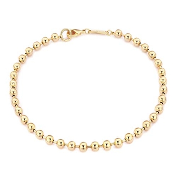 MEVECCO Elegant Gold Beaded Bracelet for Women