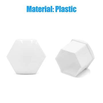 uxcell 20pcs 17mm White Plastic Wheel Lug Nut Bolt Cover Caps with Removal Tool for Car Universal Replacement