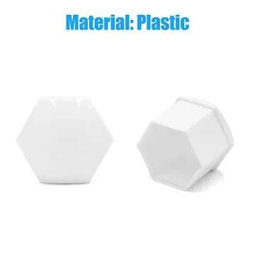 uxcell 20pcs 17mm White Plastic Wheel Lug Nut Bolt Cover Caps with Removal Tool for Car Universal Replacement