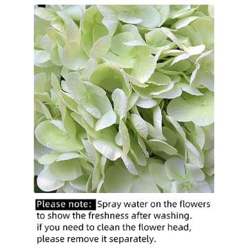 stunning faux green hydrangeas for home and wedding decor