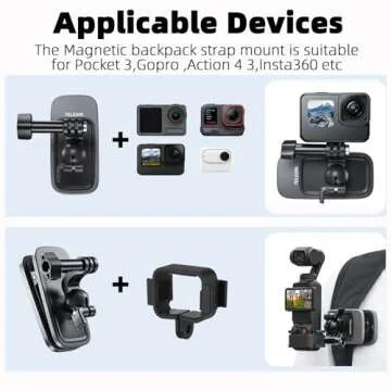 Fymile Magnetic Camera Backpack Clip for OSMO Pocket 3