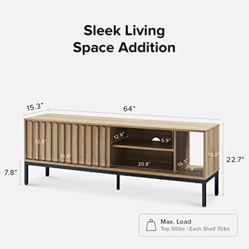 Mopio Norwin Rustic Industrial TV Stand for 60-70 inch TVs